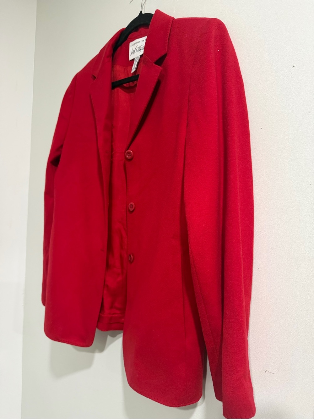 Lord & Taylor Red women Pea Coat
